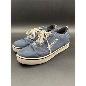 Heelys Navy Blue Canvas Skate Shoes Womens 10 Roller Sneakers Low Top Y2K Style